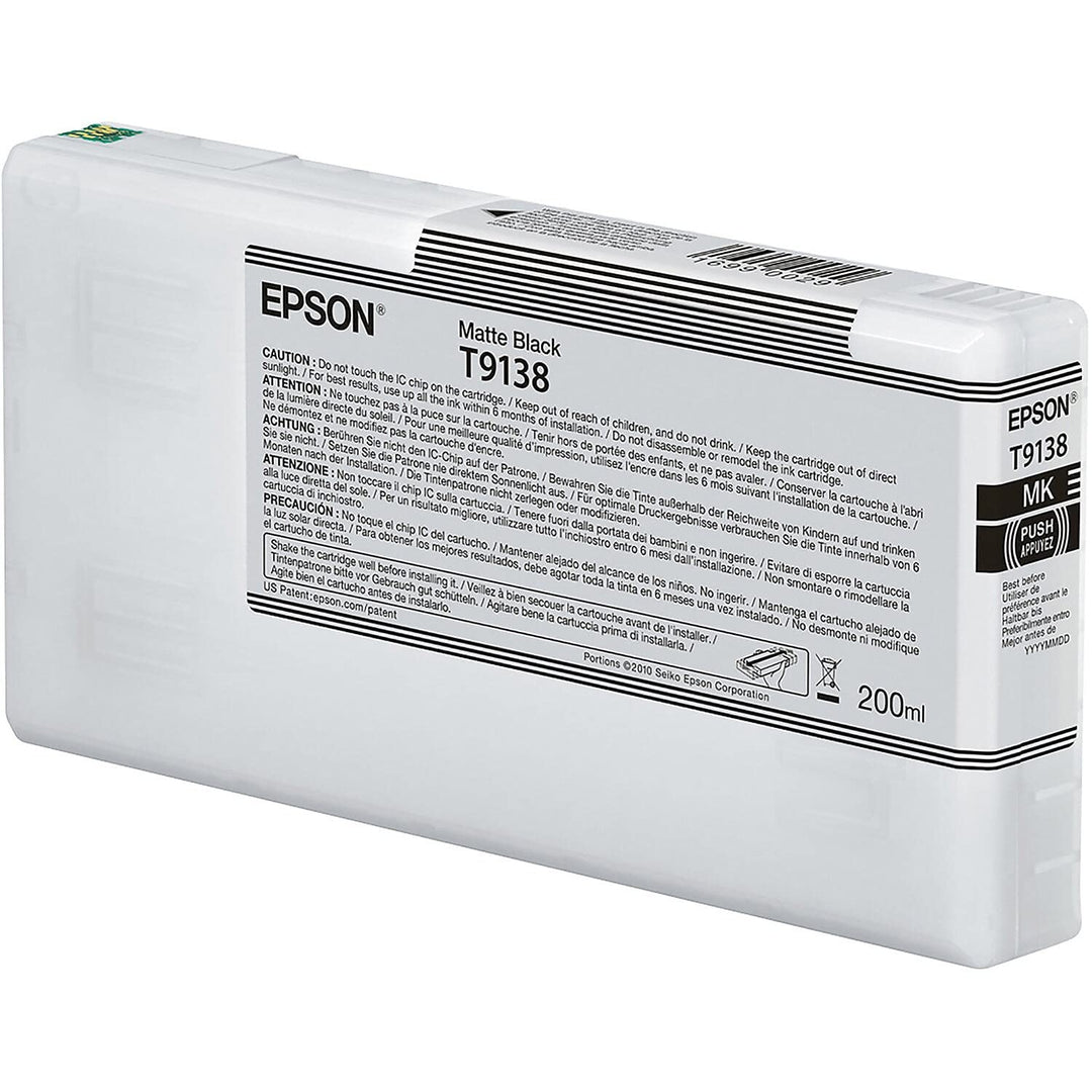 Epson C13T913800 passend für Scp5000 Tinte matt Schwarz 200ml