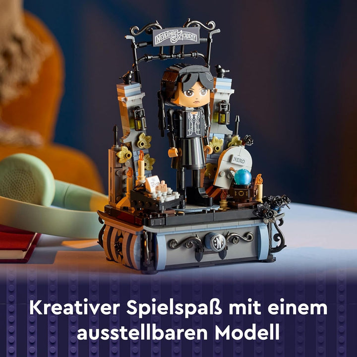 LEGO Wednesday: Wednesday Addams Baufigur, Set zum Sammeln für Kinder, Spielzeug zum Umbauen mit Ele