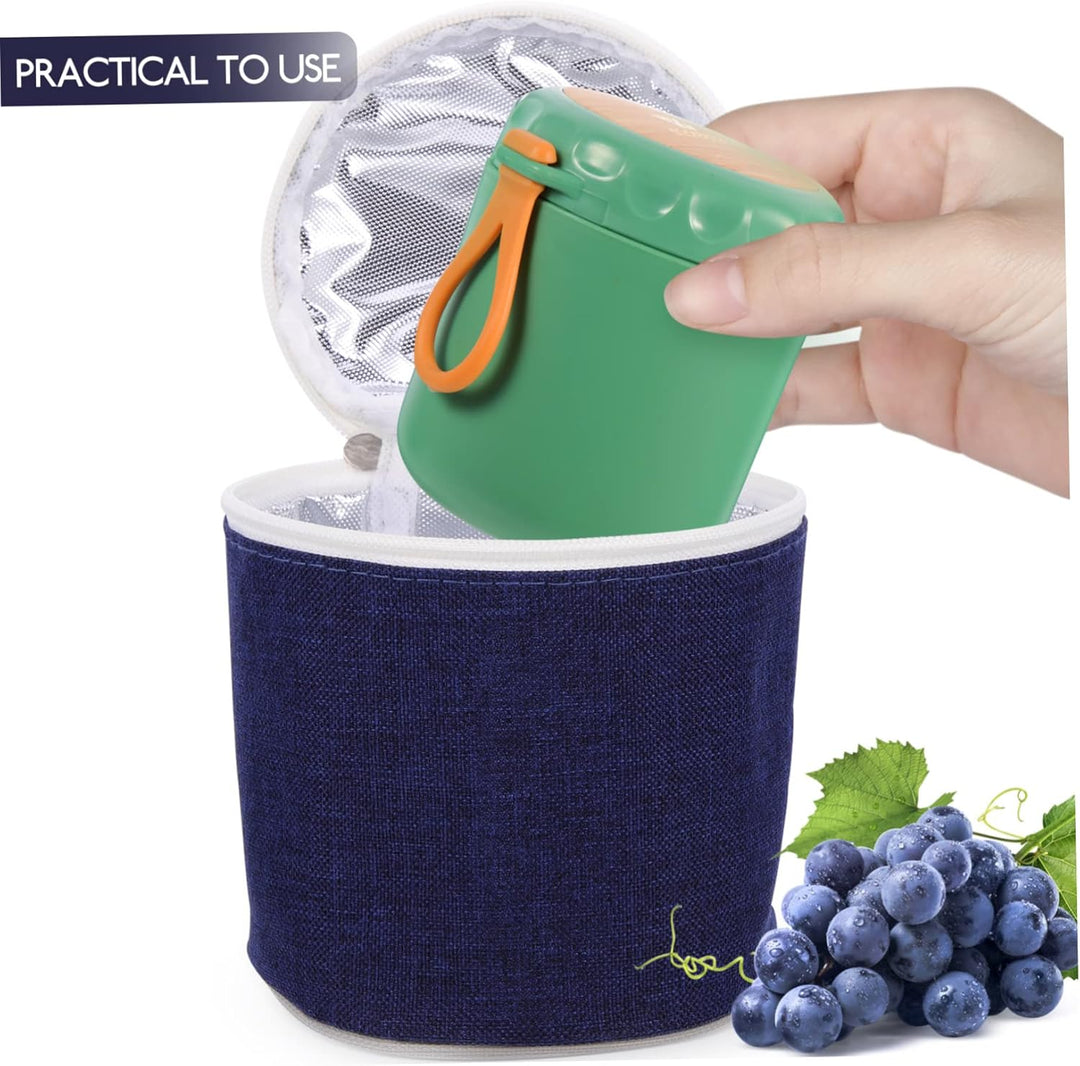 BESTOYARD Tragbarer Kühlerbeutel für Suppen Getränke Isolierte Aufbewahrungstasche mit Verstellbarem