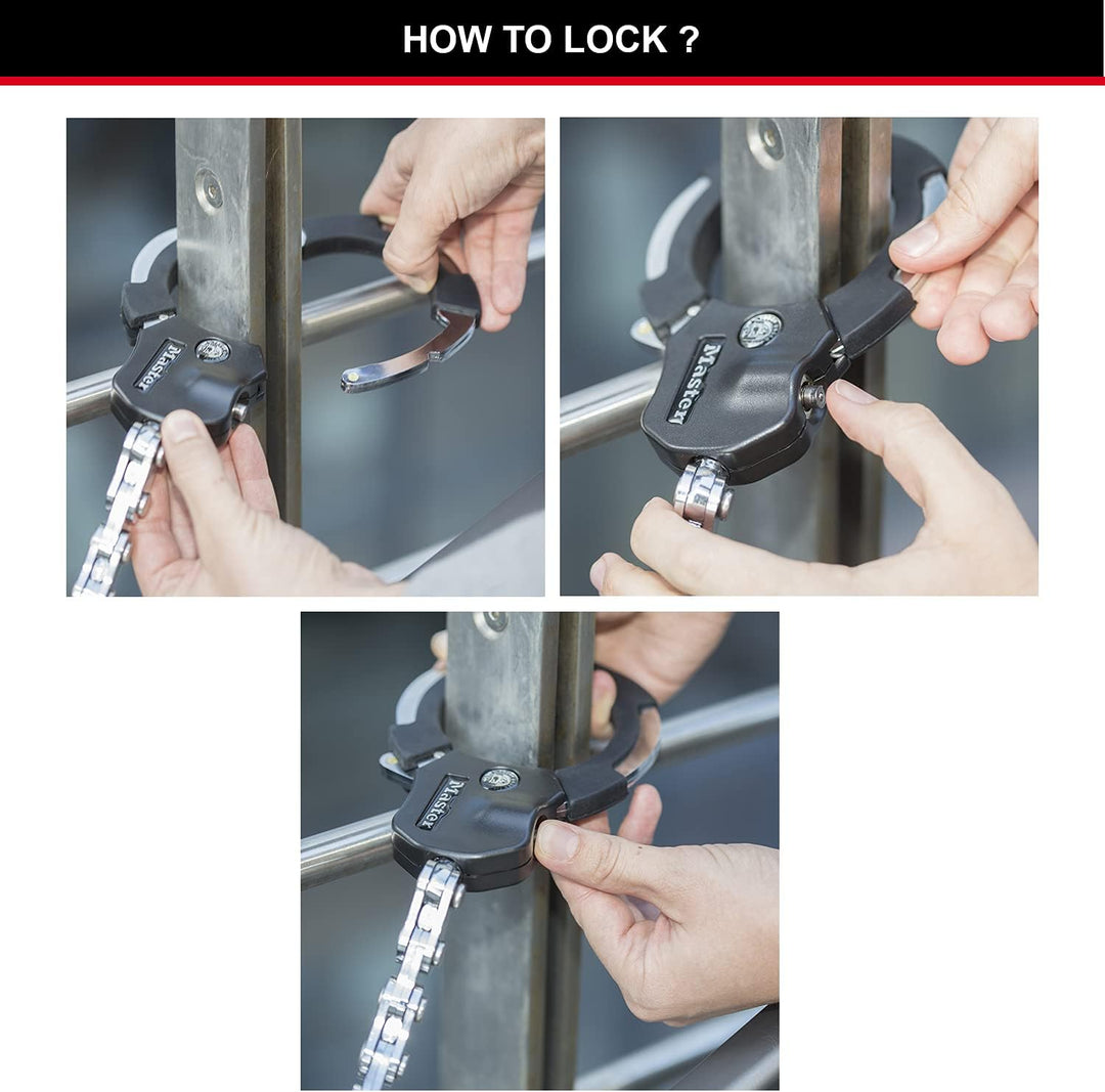 Master Lock zertifiziert und patentierte E Scooter Schloss, Handschellenschloss, Fahrradschloss, 36