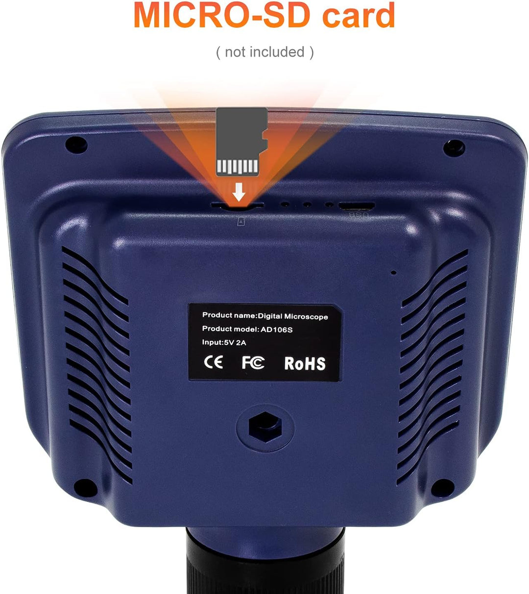 Andonstar AD106S USB-Digitalmikroskop, 10,9 cm Bildschirm-Mikroskop zum Löten/PCB/Uhr/Telefon-Repara
