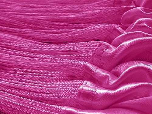 Kaikoon Fadenvorhang Fadenstore Messe B1 schwer entflammbar 150 cm x 300 cm (BxH) Magenta