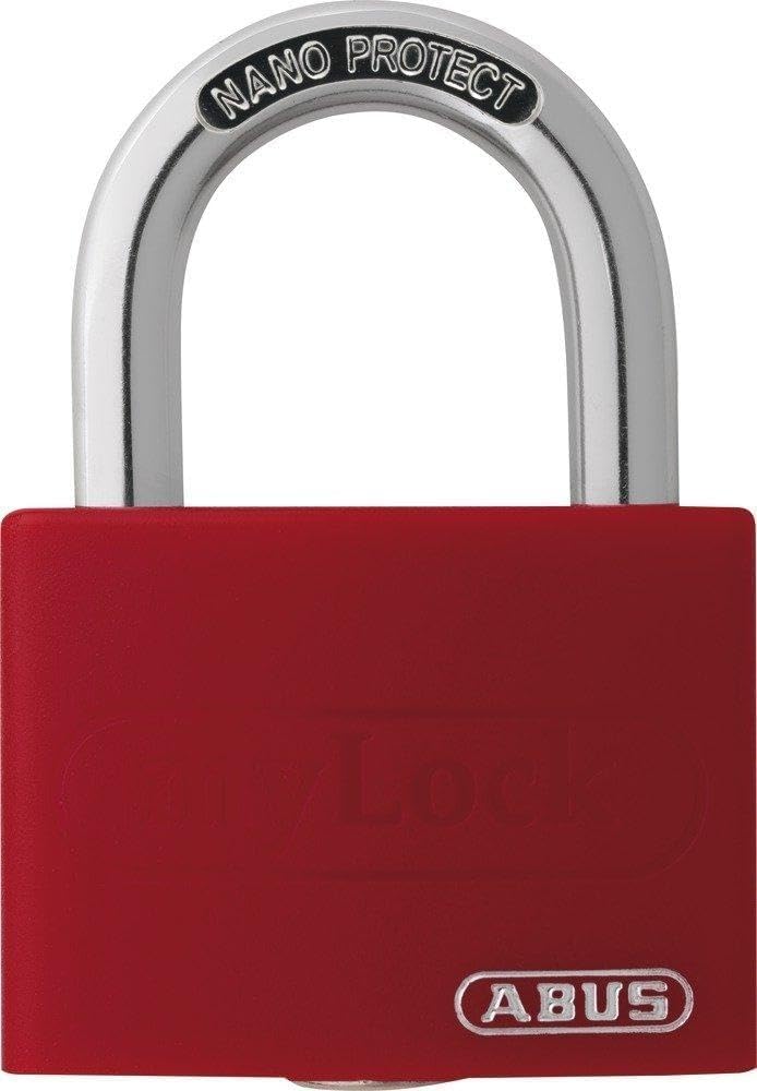 ABUS Vorhängeschloss T65AL/40 myLOCK - individuell beschreibbar - Spindschloss - massiver Aluminium-