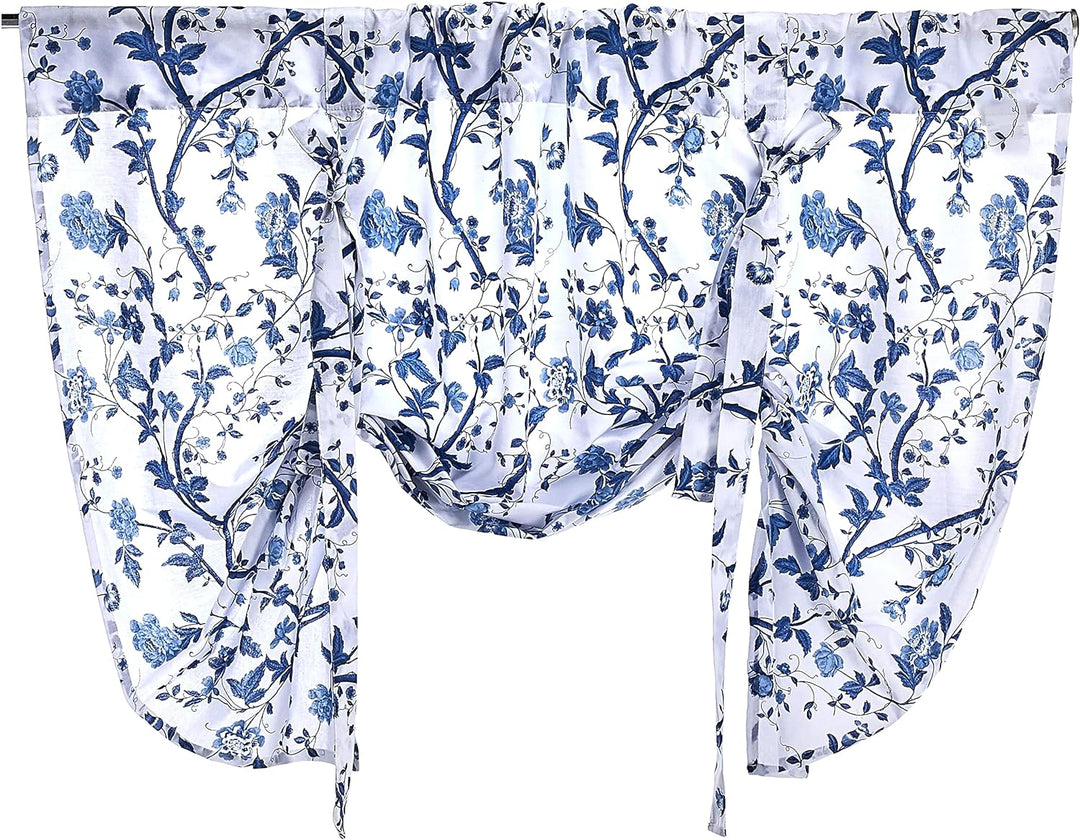 Laura Ashley Home Kollektion Elise Stilvoller Blumendruck Volant-Vorhang, schicke dekorative Fenster