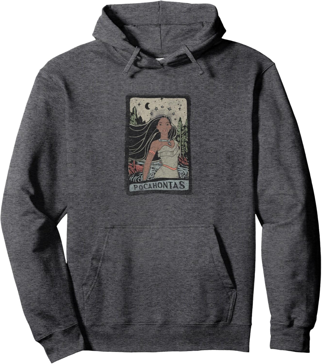 Disney Pocahontas Vintage Portrait Style Pullover Hoodie