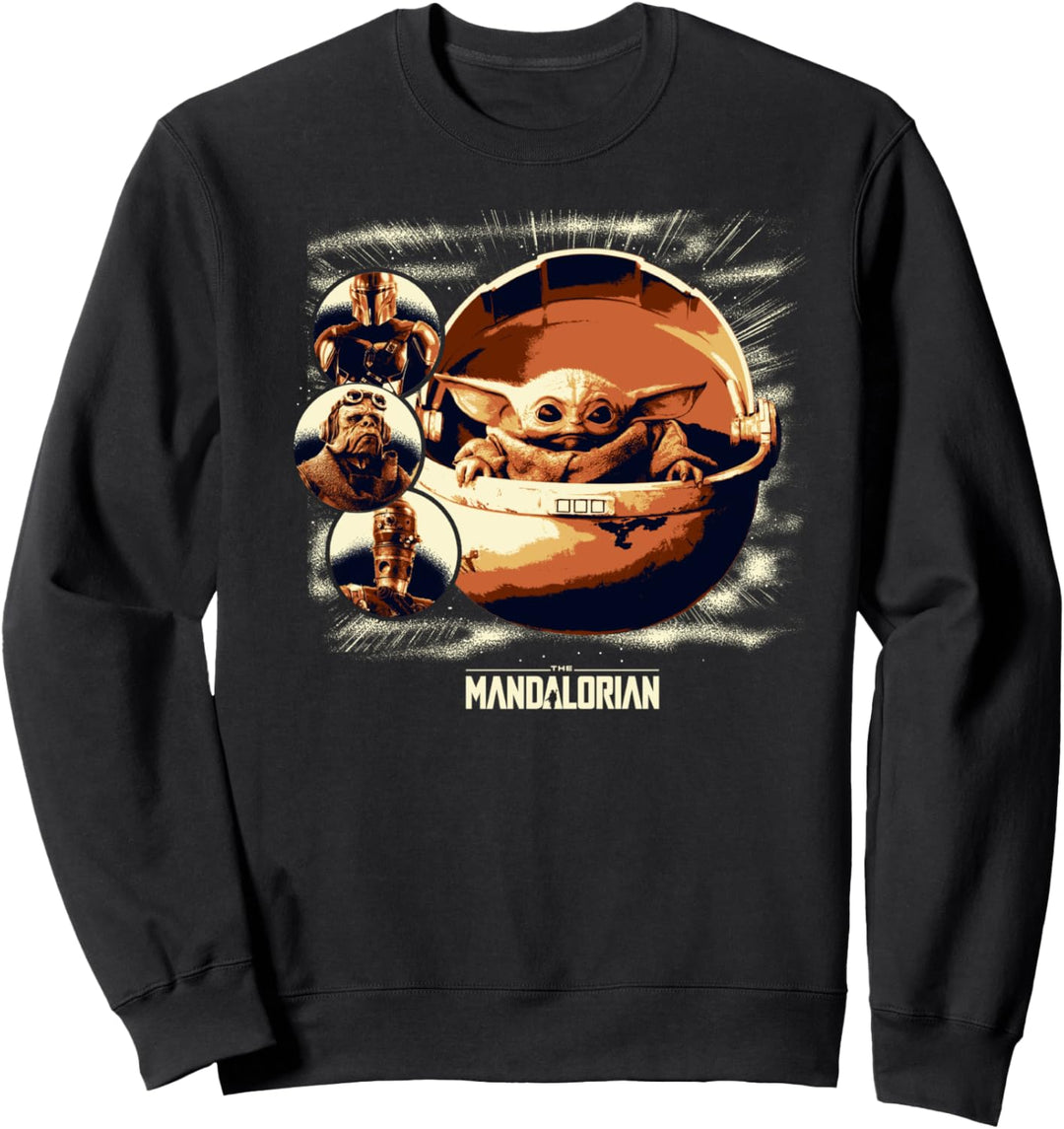 Star Wars The Mandalorian The Child Cast Portraits Sweatshirt
