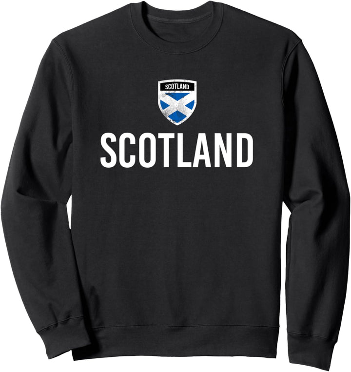 Scotland Flag - Scotland Flag Shield - Scotland Sweatshirt