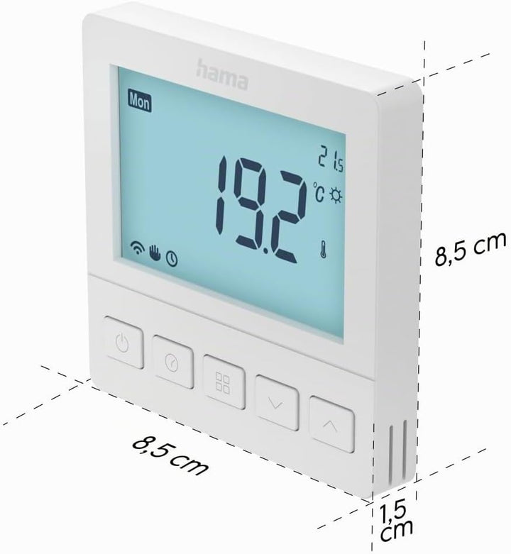 Hama Raumthermostat Fussbodenheizung (Heizkörperthermostat für Smart Home Fussbodenheizung, programm