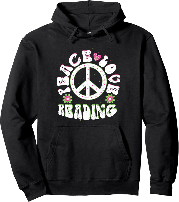 Cute Frieden: Peace Love Reading - Lesen Pullover Hoodie