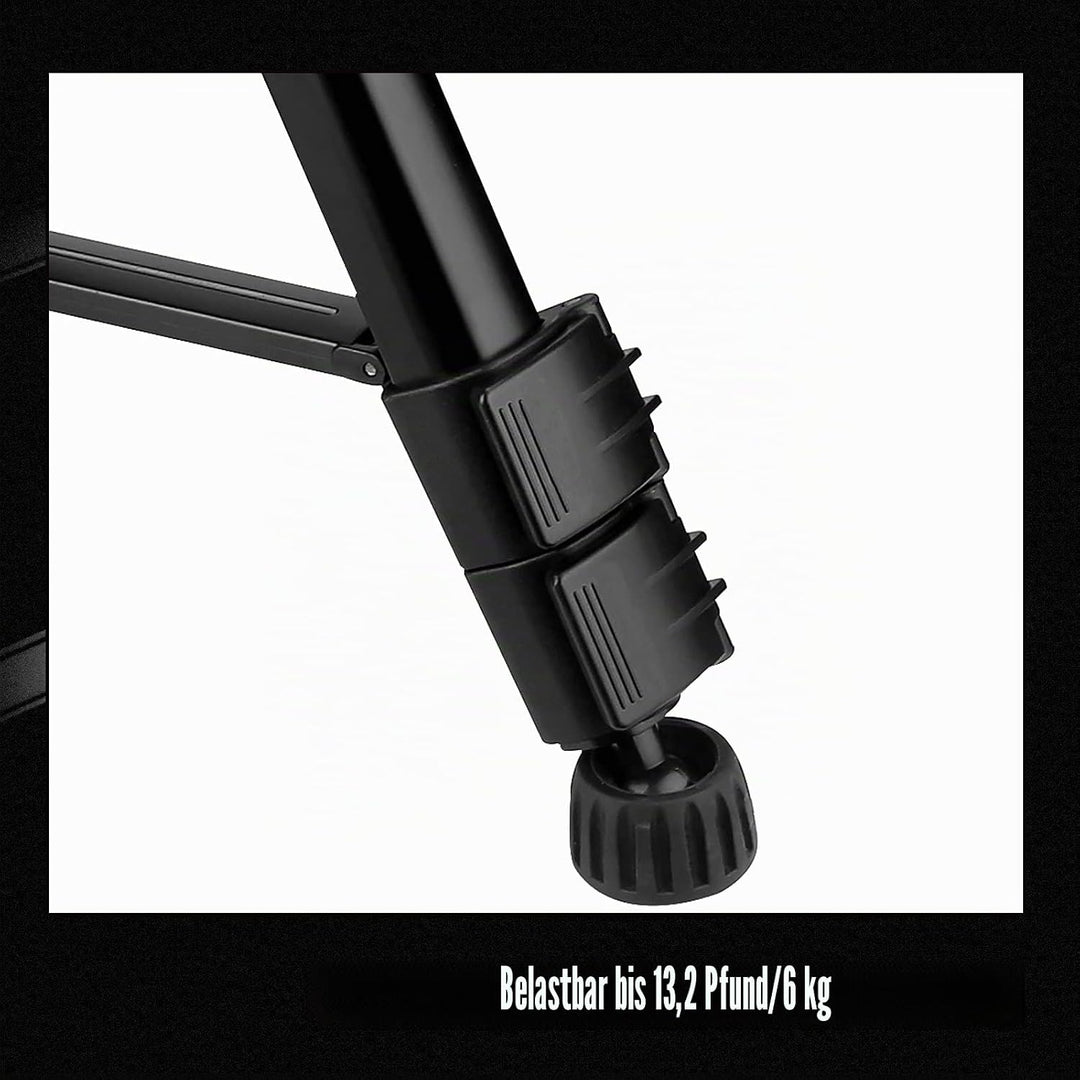 Svbony SA402 Kamerastativ Fluid Head Aluminium, Professionelles Reisestativ mit Schnellwechselplatte