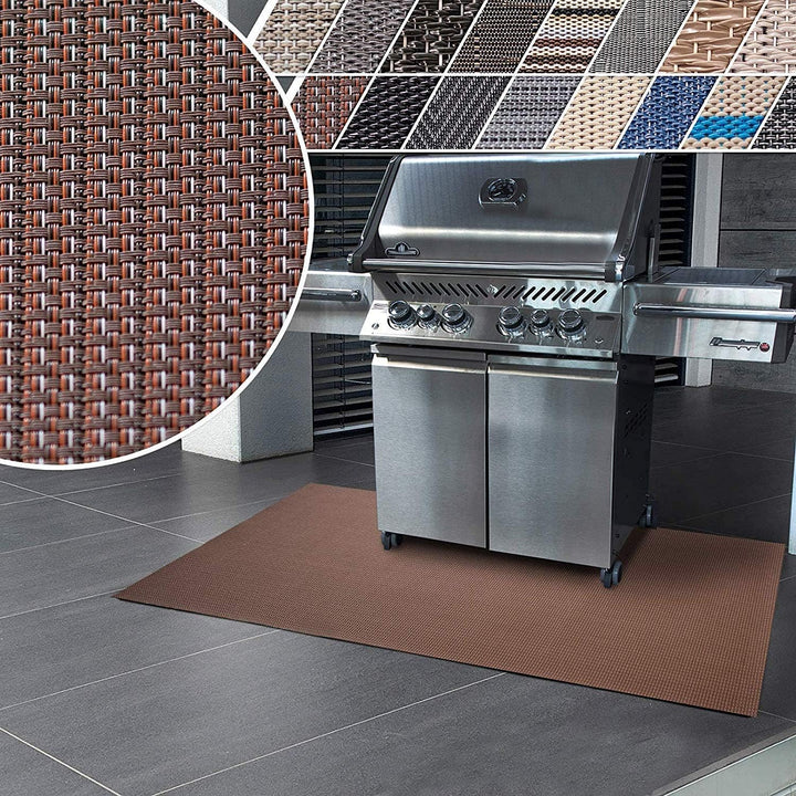 Floordirekt Grillschutzmatte | Schwer entflammbar | 2 Grössen | 5 Designs | Grillmatten zum Grillen