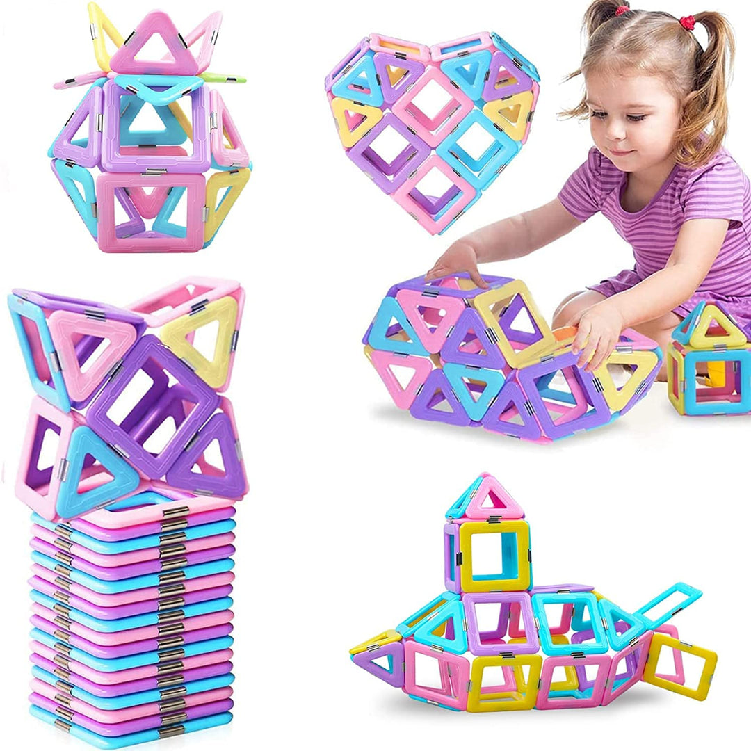 Magnetische Bausteine 38 Teile Magnete Magnet Spielzeug Kinder Magnetspielzeug Magnetbausteine Set M