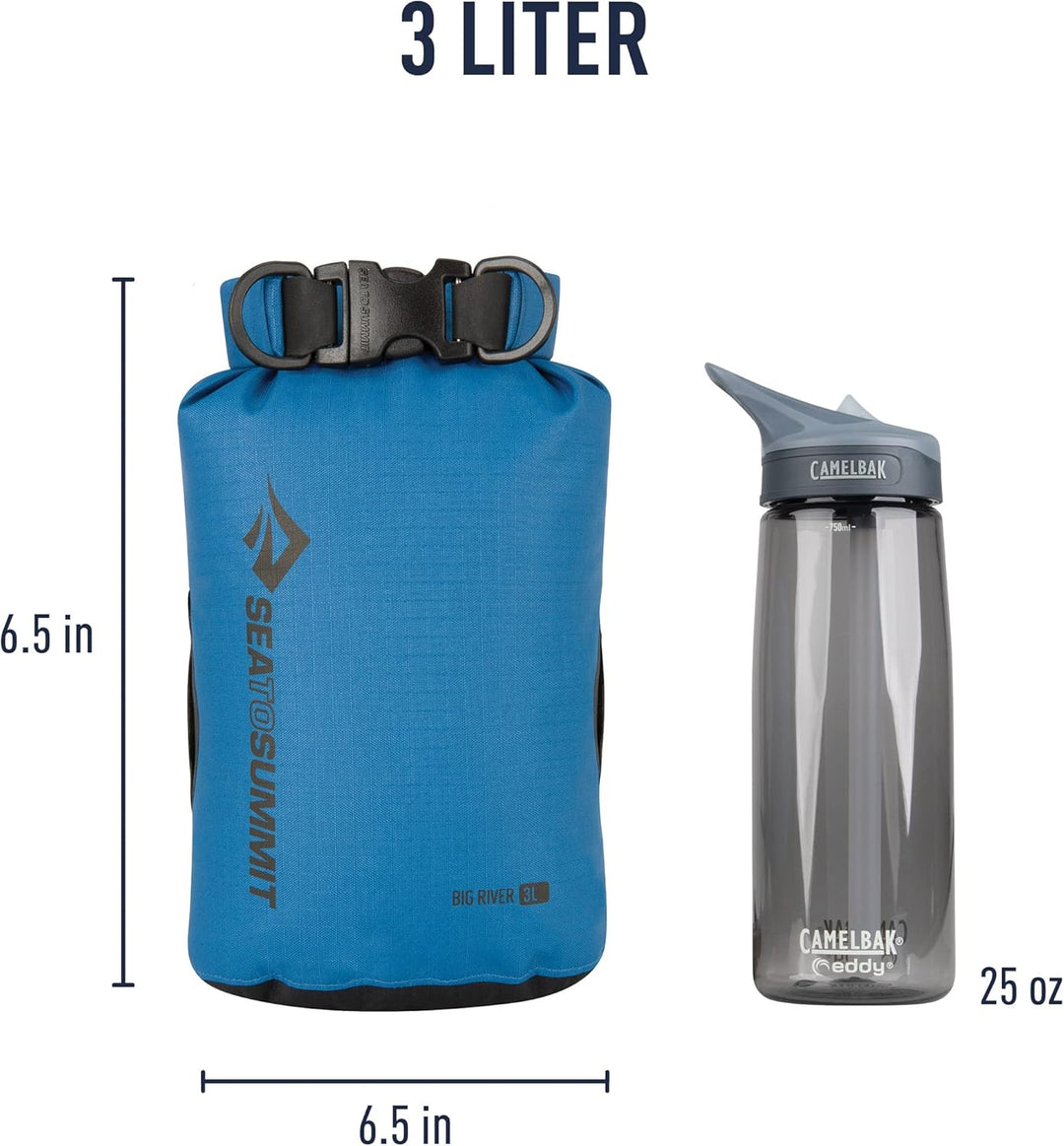 Sea to Summit Big River Dry Bag Packsack Beutel Packtasche blue 3 Liter, blue 3 Liter