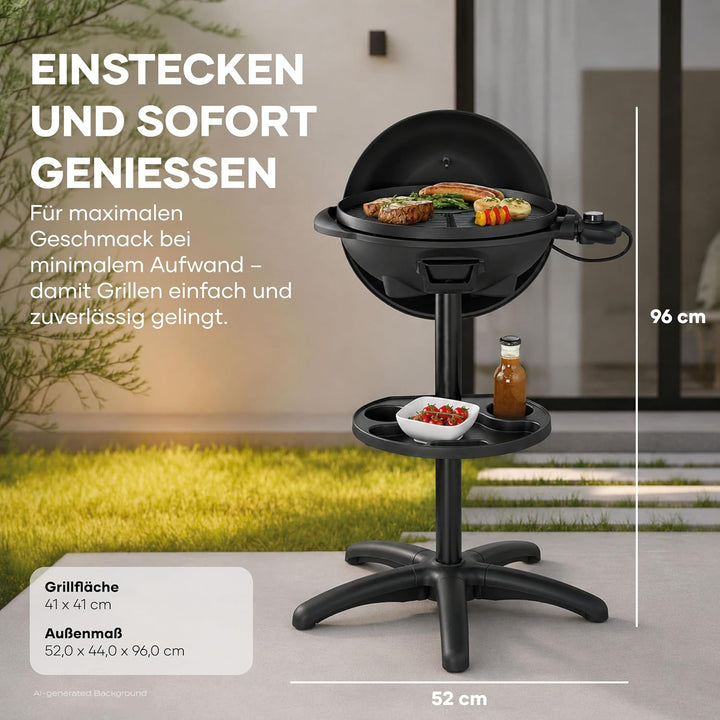 SEVERIN PG 8541 Barbecue-/Standgrill (2.000W, Grillfläche, Ø 41 cm)