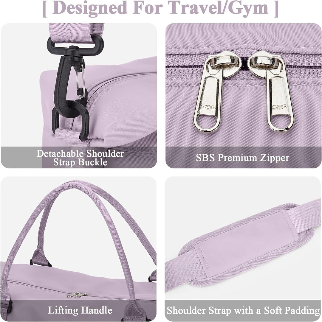 Reisetasche Damen Handgepäck Tasche Sporttasche Weekender Bag Schwimmtasche Wasserdicht Travel Bag D