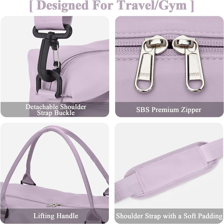 Reisetasche Damen Handgepäck Tasche Sporttasche Weekender Bag Schwimmtasche Wasserdicht Travel Bag D