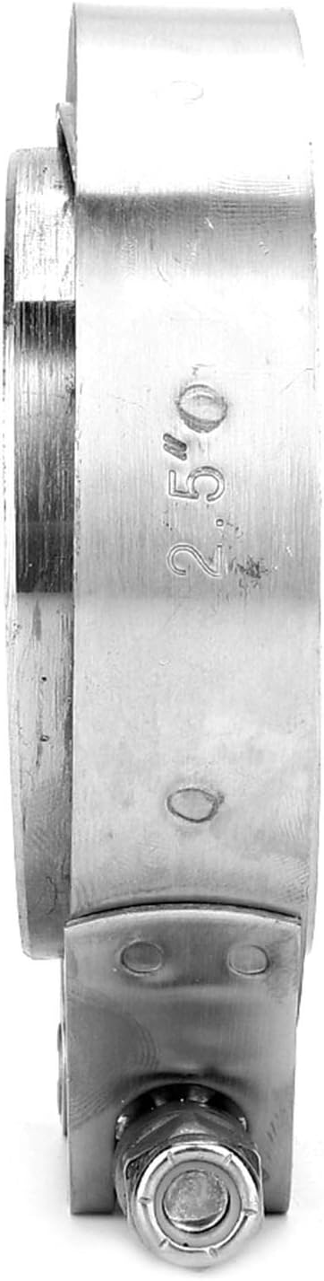 2,5-Zoll-V-Band-Klemmflansch-Kit, 2-tlg. Turbo-Abgasrohr aus Edelstahl