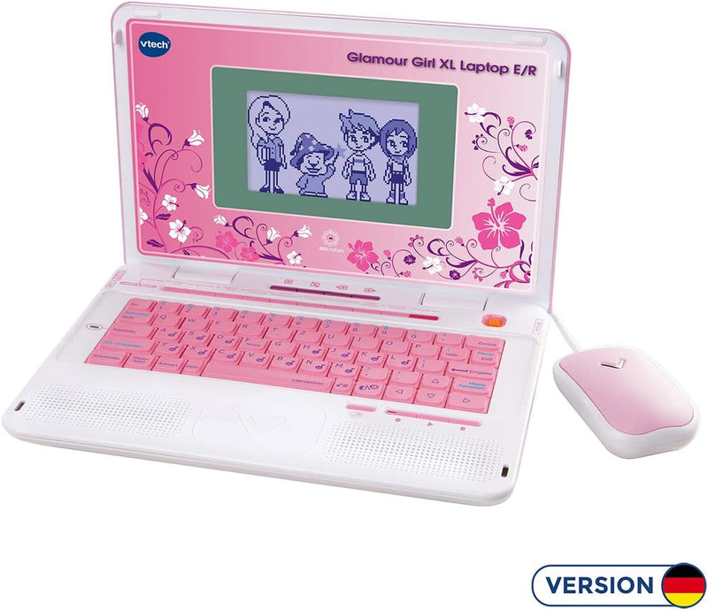 Vtech 80-117964 - Glamour Girl XL Laptop E/R & 80-405149 USB-Ladegerät Bundle mit USB-Ladegerät, Bun