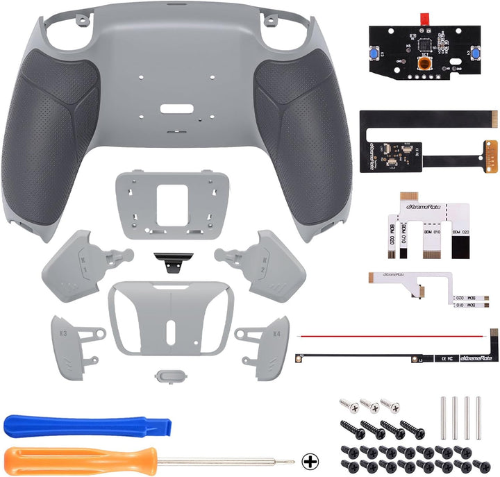 eXtremeRate Programmierbar RISE4 Remap Kit für ps5 Controller BDM-010/020,Remap Board&Rückplate Gehä