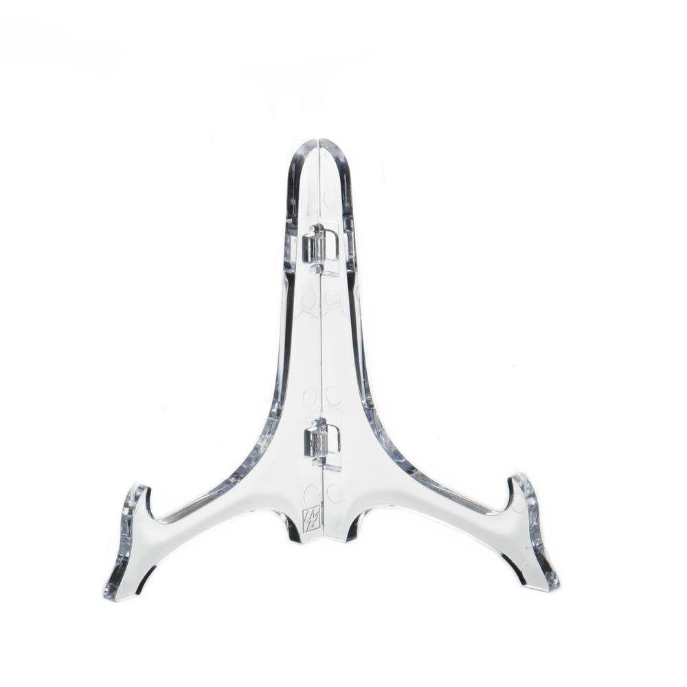 6 Stück Tellerständer/Tellerhalter/Telleraufsteller klappbar 180mm transparent