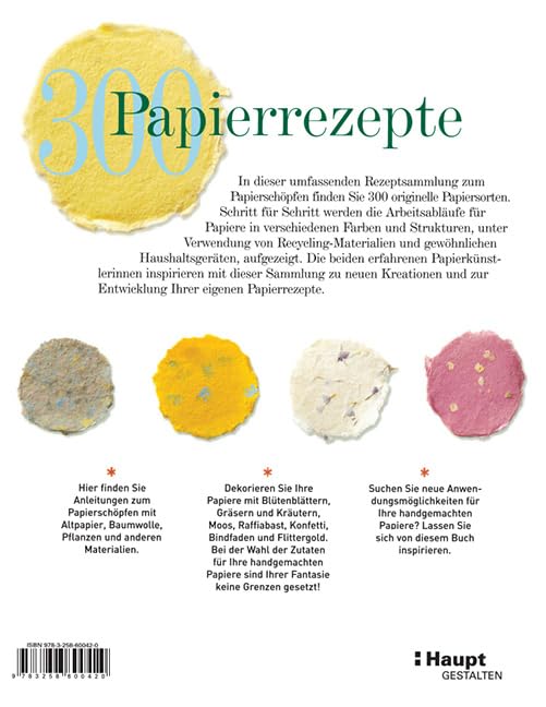 300 Papierrezepte: Kreative Ideen zum Papierschöpfen, Taschenbuch