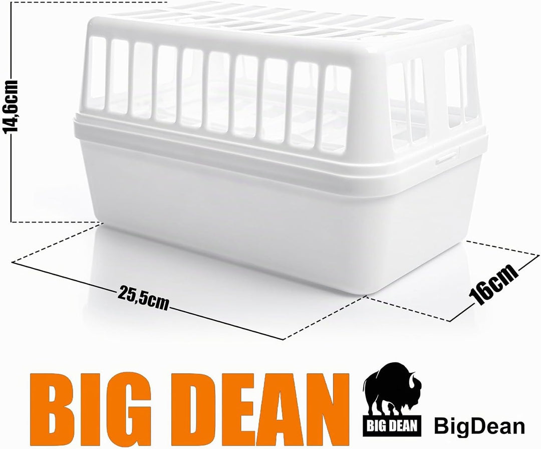 BigDean 2 Stück Luftentfeuchter + 4x 1,2kg Luftentfeuchtergranulat Nachfüllpack – Feuchtigkeits-Stop
