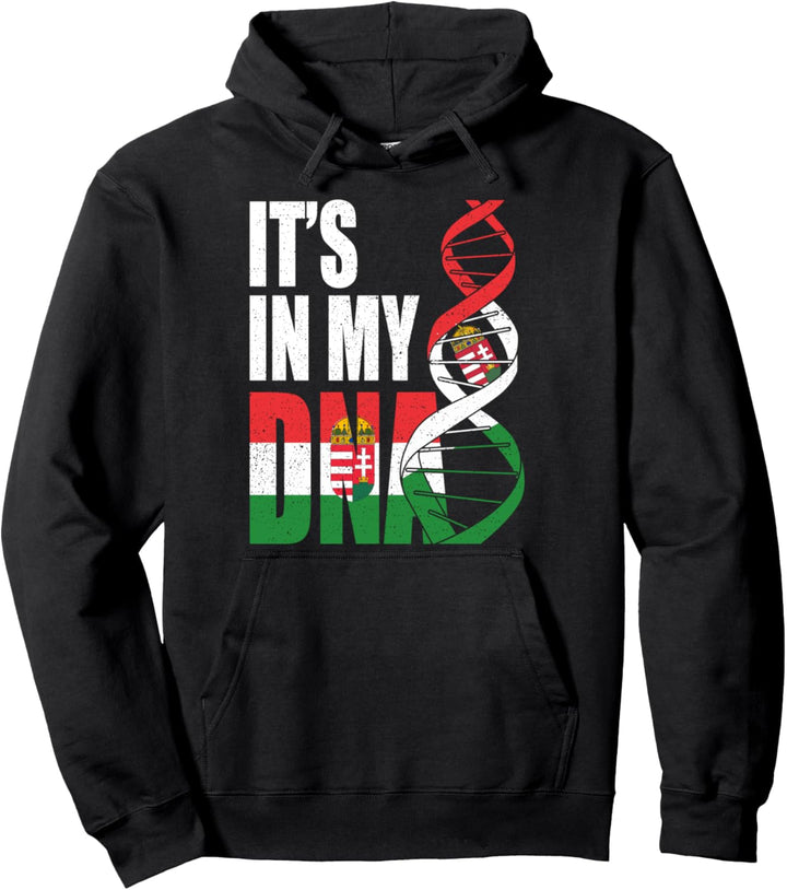 Ungarn DNA Spruch Ungarische Flagge Geschenk Pullover Hoodie