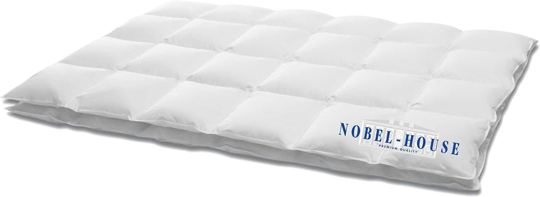 Hanskruchen Nobel House Luxus Daunendecke, Leicht, 90% Daunen / 10% Federchen, 155 x 220 cm, 155 x 2