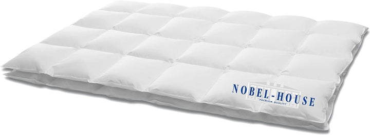 Hanskruchen Nobel House Luxus Daunendecke, Leicht, 90% Daunen / 10% Federchen, 155 x 220 cm, 155 x 2