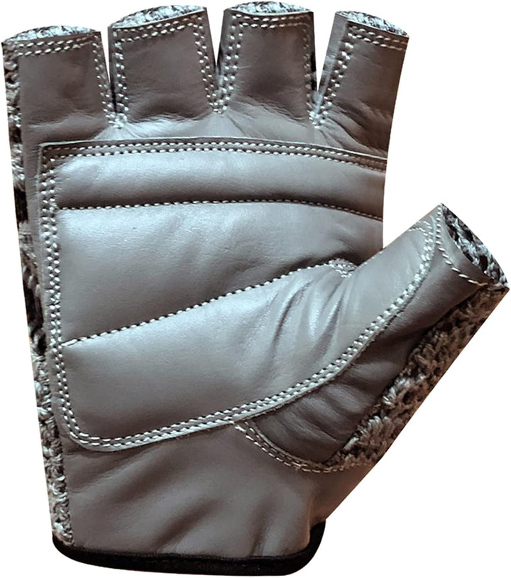 PSS Fingerlose Halbfinger Gepolstert Leder Netz Handschuhe Herren Manner Muskeltraining Bodybuilding
