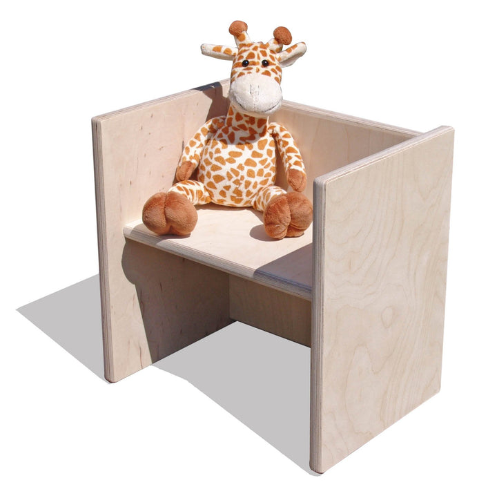 Eli Wendehocker für Kinder aus Holz – 4 Sitzhöhen (15–35 cm), naturbelassen, sehr stabil & kippsiche