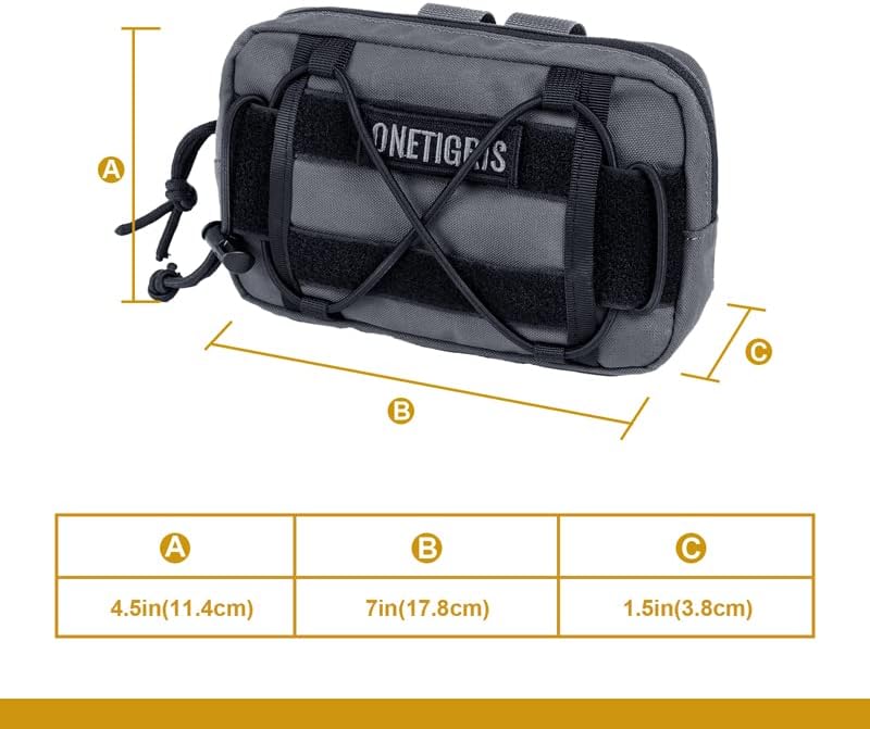 OneTigris EDC Futterbeutel für Hunde, Pouch Zusatztasche für Hunderucksack MOLLE Futterbeutel Hundet