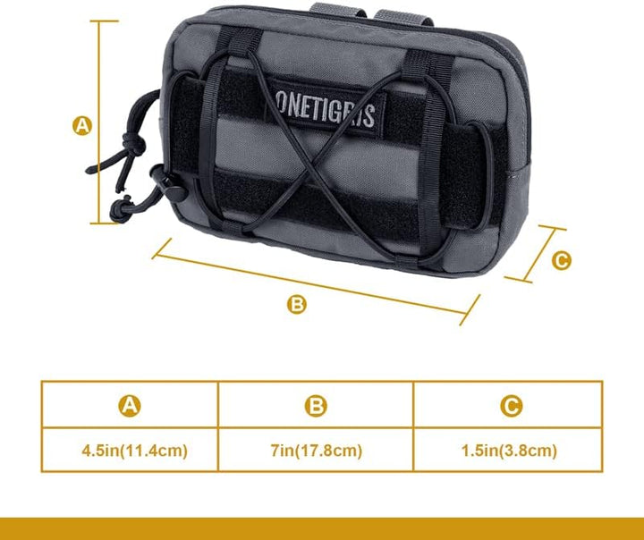 OneTigris EDC Futterbeutel für Hunde, Pouch Zusatztasche für Hunderucksack MOLLE Futterbeutel Hundet