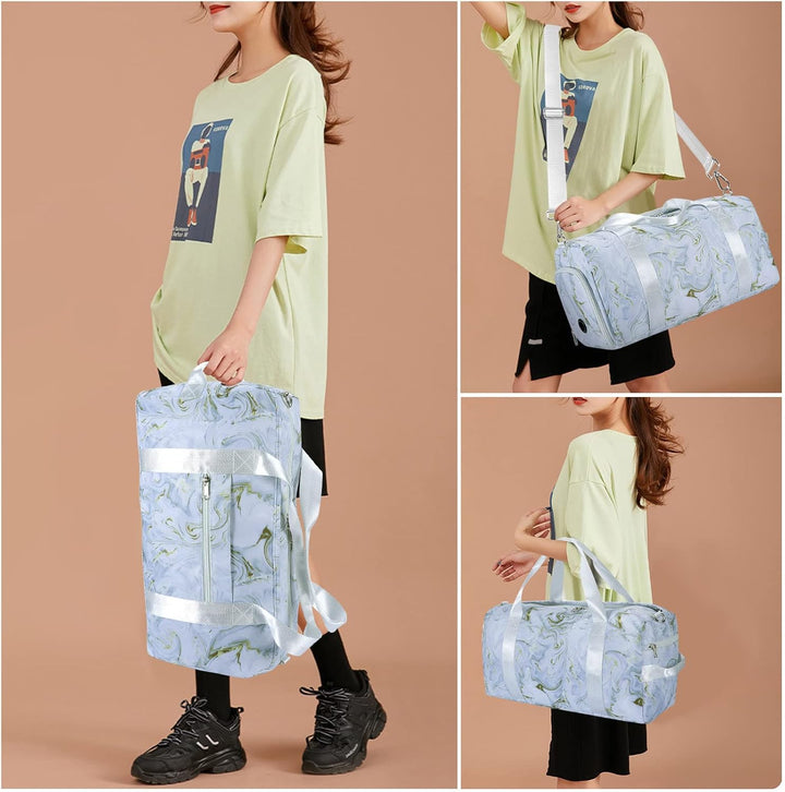 HAWEE Reisetasche Gross Herren Sporttasche Weekender Damen Faltbare Gym Bag mit Schuhfach & Nassfach