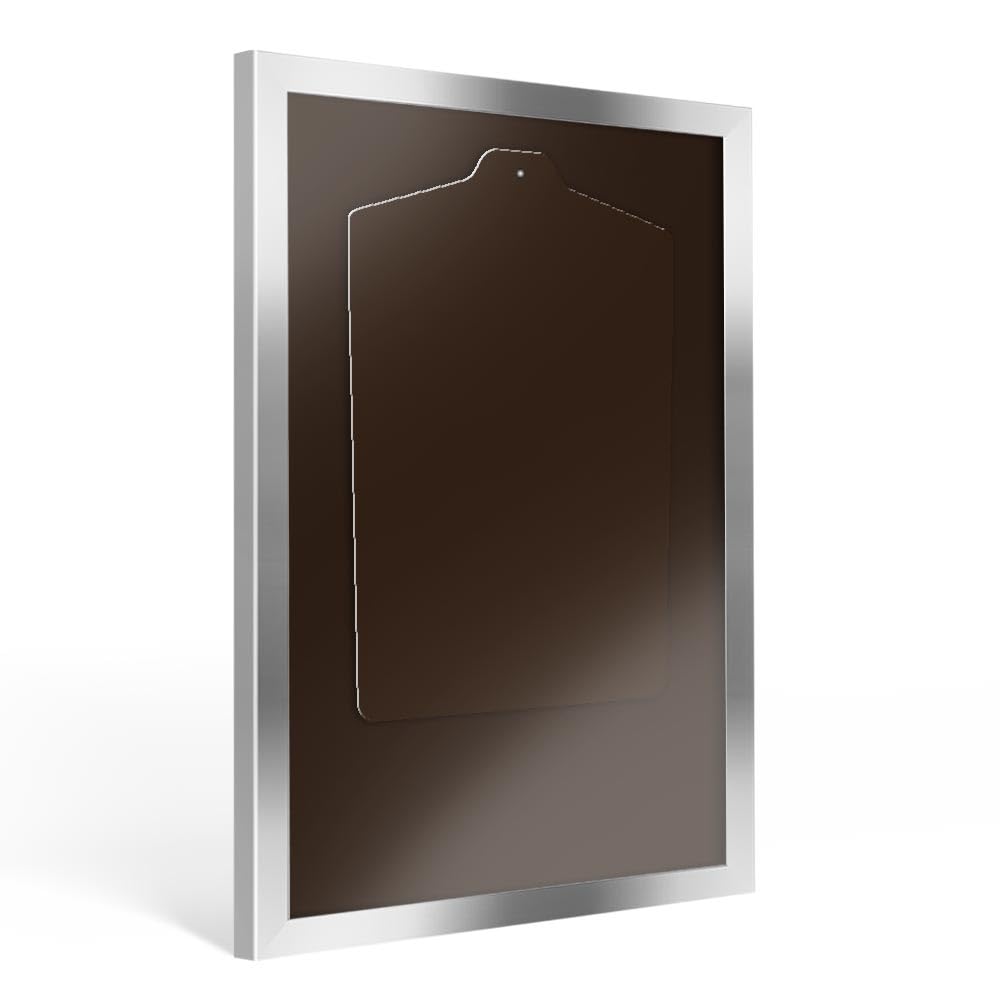 Bildershop-24 Trikotrahmen RahmBig für Erwachsene Silber glanz 80x110cm inklusive Einleger in Dunkel