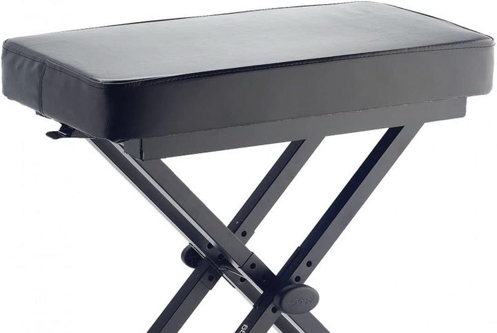 Stagg KEB-A60 Klavierbank Keyboard Hocker Sitzbank + keepdrum Kopfhörer