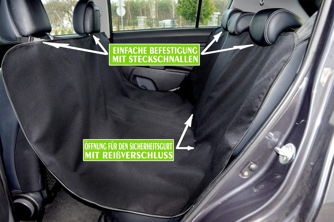 Aves-24 Hunde Autoschondecke 137 x 153 cm Autodecke Auto Decke Hundedecke Katzendecke Rückbank Koffe
