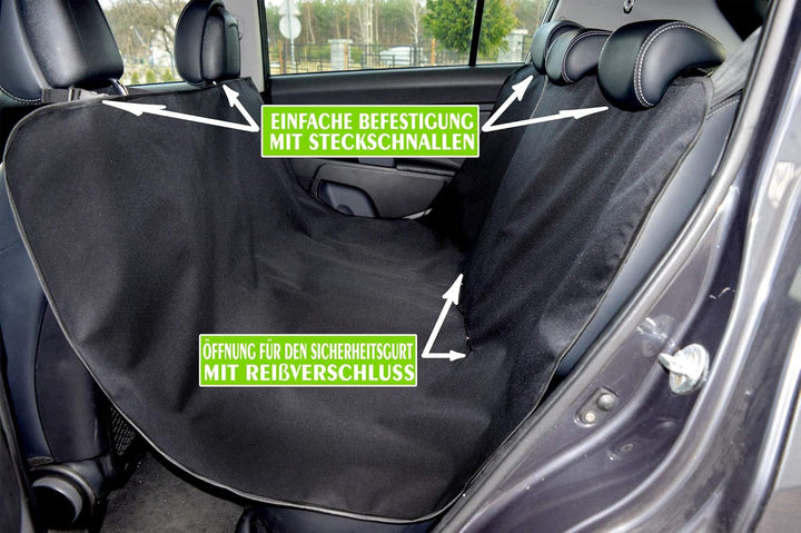Aves-24 Hunde Autoschondecke 137 x 153 cm Autodecke Auto Decke Hundedecke Katzendecke Rückbank Koffe
