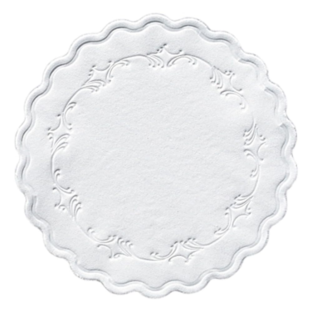 Duni Untersetzer 8lagig Tissue Uni Romance weiss, ø 9 cm, 250 Stück