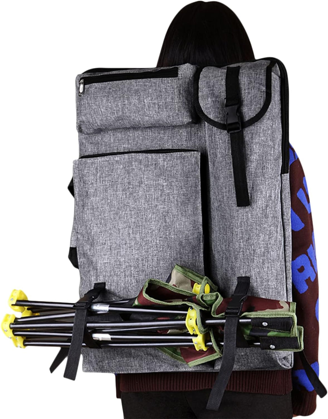 Rucksack A3 Zeichenbrett Gross Tragetasche mit Schultergurt Transporttasche Multifunktional Tasche Z