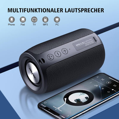 ZEALOT Bluetooth Lautsprecher,Musikbox Bluetooth mit USB/TF Karte/AUX,Bluetooth Box mit IPX5 Wasserd