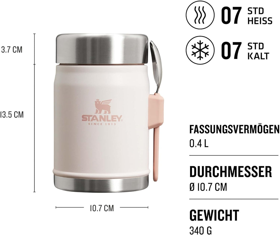Stanley Classic Legendary Thermobehälter für Essen mit Göffel 400 ml - Hält 7 Stunden Heiss oder Kal