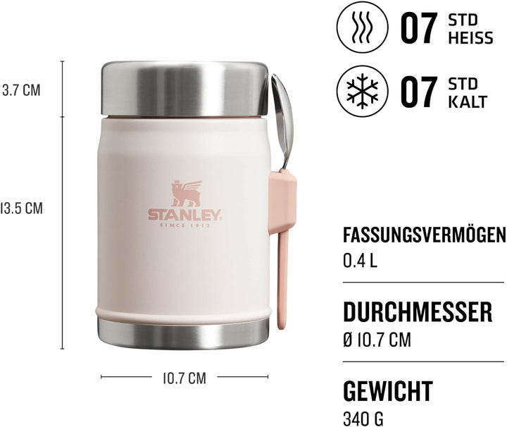 Stanley Classic Legendary Thermobehälter für Essen mit Göffel 400 ml - Hält 7 Stunden Heiss oder Kal