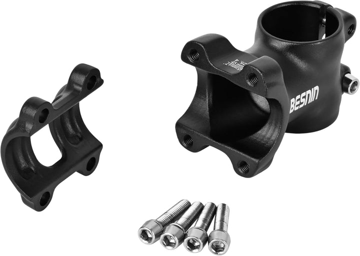 BESNIN Fahrrad Vorbau 25,4mm MTB Vorbau 7 Grad Lenkervorbau 32/45mm Kurz Fahrradlenker Vorbau Alumin