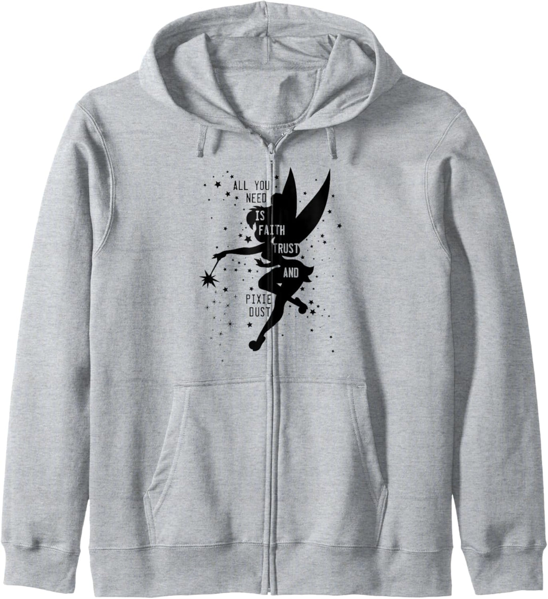 Disney Peter Pan Tinker Bell Pixie Dust Silhouette Kapuzenjacke
