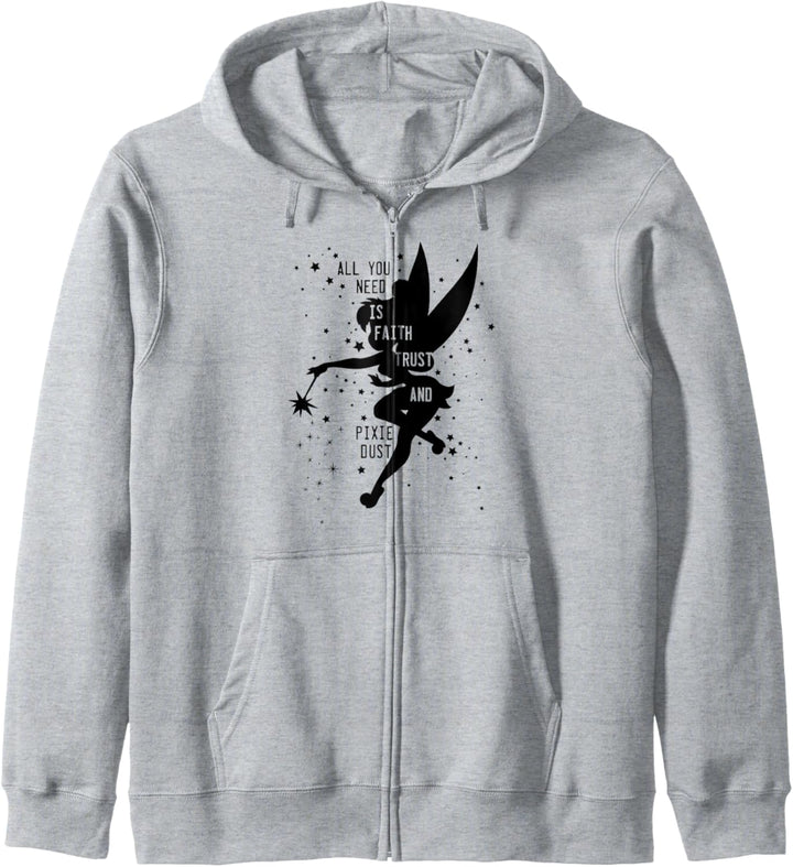 Disney Peter Pan Tinker Bell Pixie Dust Silhouette Kapuzenjacke
