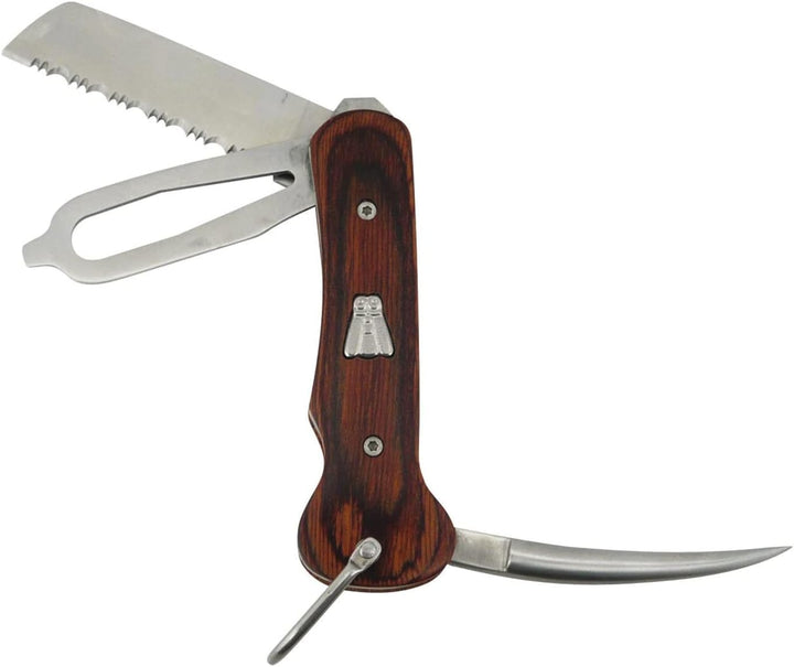LAGUIOLE - Faltbares Marinemesser - Edelstahl, Pakka Holz - Geschenkbox - Multifunktionsmesser - Wir