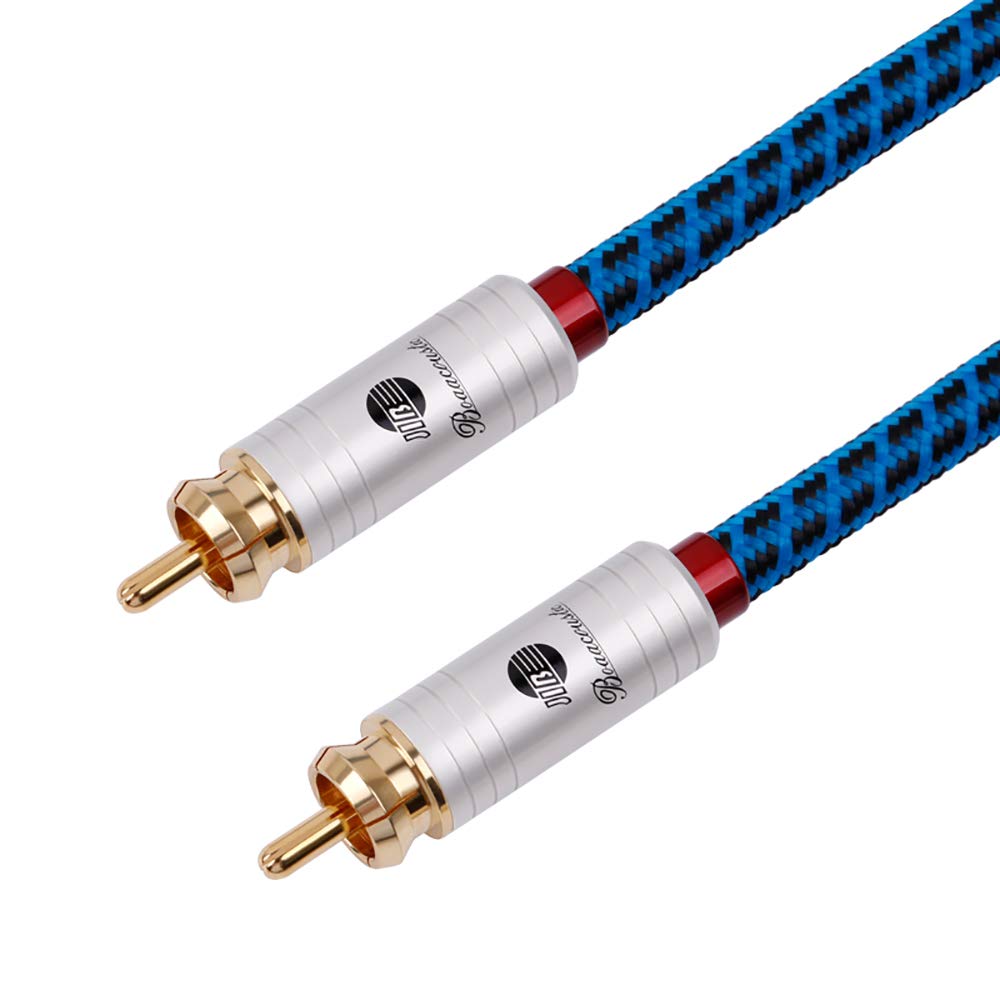BOAACOUSTIC Audiophile Cinch Subwoofer Kabel - Cinch RCA Digitales Koaxialkabel 75 Ohm S/PDIF Digita