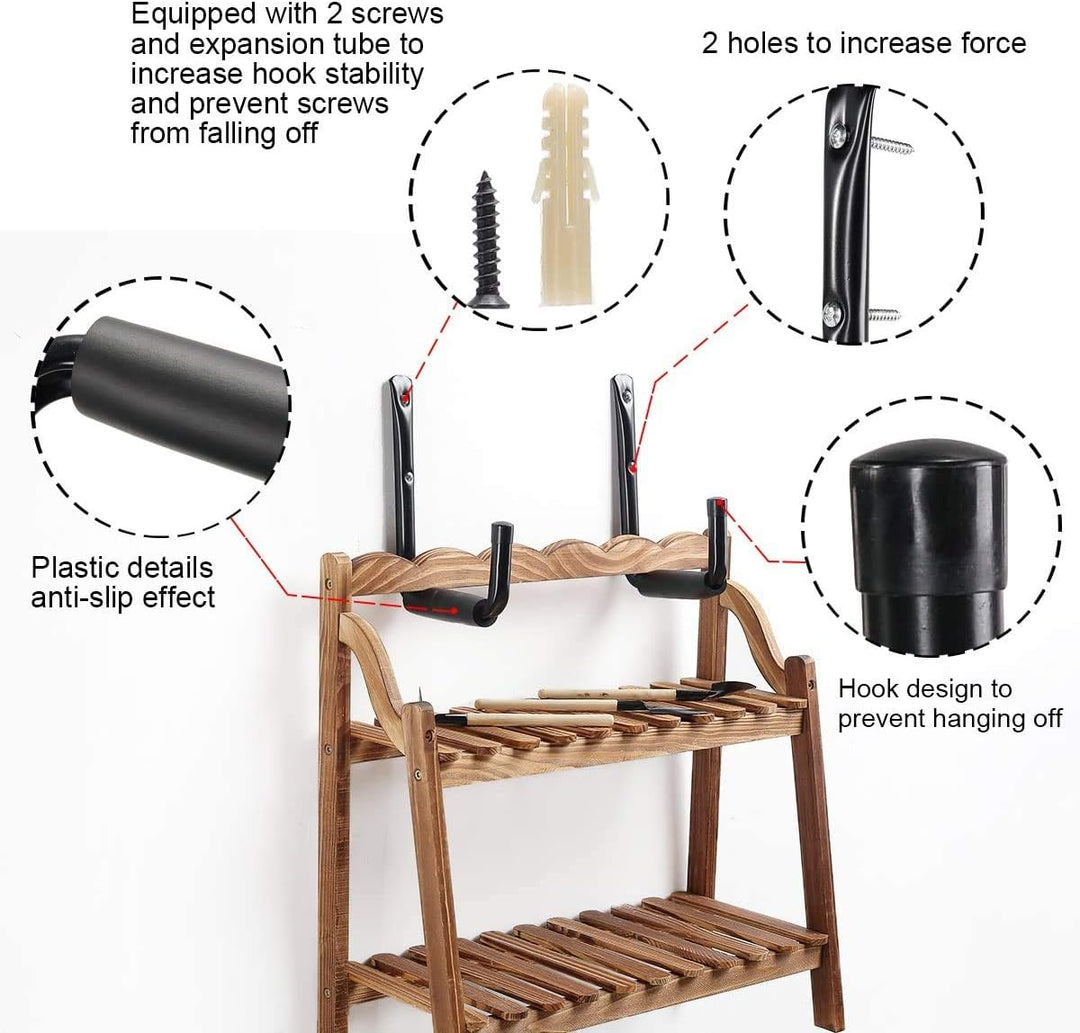 Wandhaken Garage Schwerlast-Gerätehalter Leiter Haken, Storage Hanger Organizer für Kajaks Leiter Fa