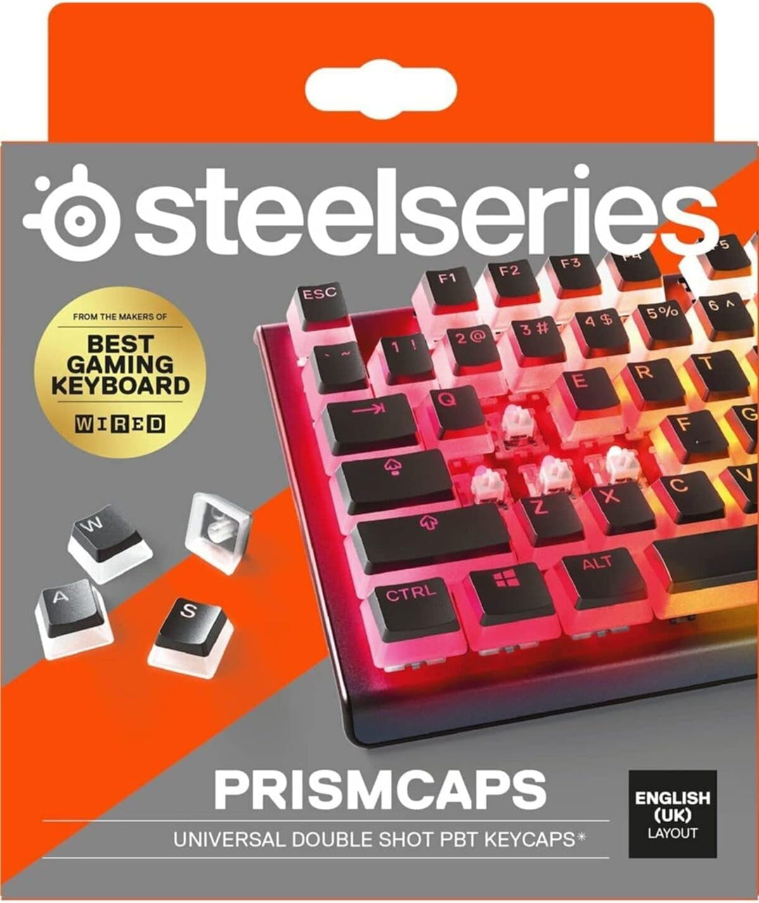 SteelSeries PrismCaps – Double-Shot-Tastenset mit „Pudding“-Optik – Kompatibilität mit allen gängige
